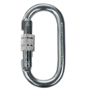 BULLET Z - MOSQUETÃO OVAL EM AÇO COM TRAVA ROSCA - 22 Kn